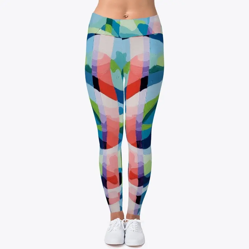 Abstract Wave leggings 