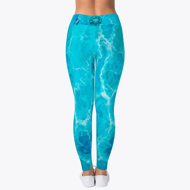 The Angels Wings Leggings. Aquamarine